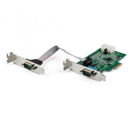 StarTech.com Scheda adattatore seriale PCI Express RS232 a 2 porte - Scheda controller host seriale PCIe RS232 - PC (PEX2S953LP)