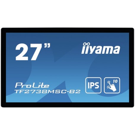 iiyama ProLite TF2738MSC-B2 monitor touch screen 68,6 cm (27") 1920 x 1080 Pixel Multi-touch Multi utente Nero (TF2738MSC-B2)