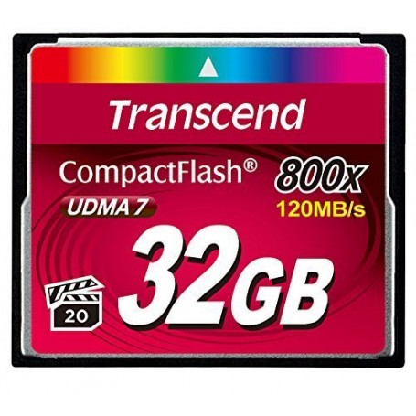 Transcend TS32GCF800 memoria flash 32 GB CompactFlash MLC (TS32GCF800)