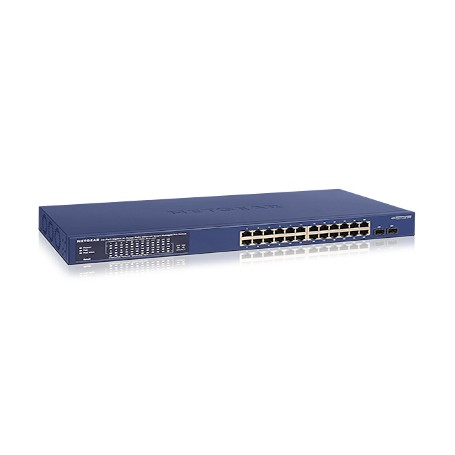 Netgear GS724TPP Gestito L2/L3/L4 Gigabit Ethernet (10/100/1000) Supporto Power over Ethernet (PoE) Blu (GS724TPP-100EUS)