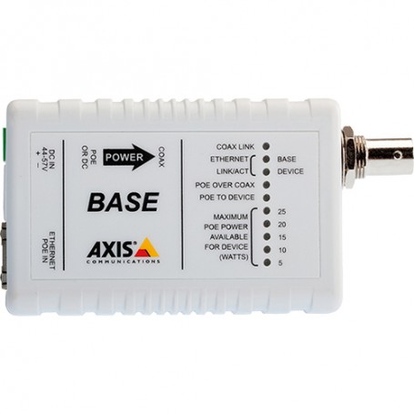 AXIS T8641 POE+ OVER COAX BASE (5028-411)