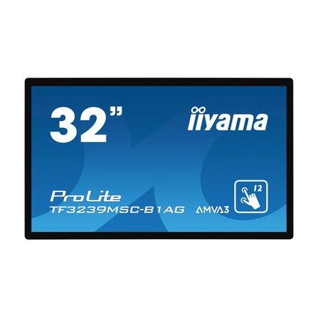 iiyama ProLite TF3239MSC-B1AG monitor touch screen 80 cm (31.5") 1920 x 1080 Pixel Multi-touch Multi utente Ner (TF3239MSC-B1AG)
