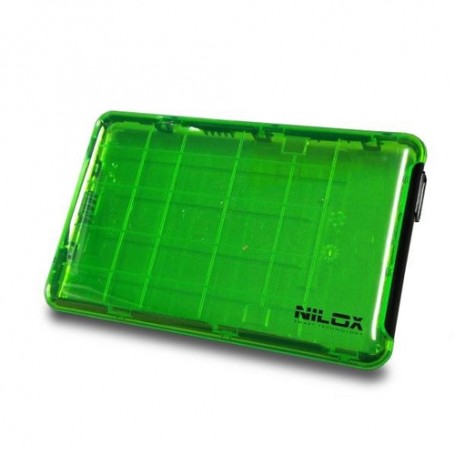 Nilox DH0002GT contenitore di unità di archiviazione Box esterno HDD Verde 2.5" (DH0002GT)