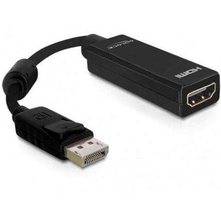DeLOCK 61849 cavo e adattatore video 0,125 m DisplayPort M 19-p HDMI F Nero (61849)