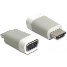 DeLOCK 65472 adattatore per inversione del genere dei cavi HDMI-A VGA Bianco (65472)