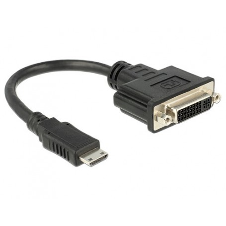 DeLOCK 65564 cavo e adattatore video 0,2 m Mini HDMI-C DVI-D Nero (65564)