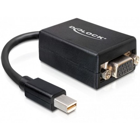 DeLOCK 65256 cavo e adattatore video 0,18 m VGA Mini Displayport 1.1a Nero (65256)