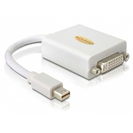 DeLOCK Adapter mini Displayport / DVI FM 0,18 m mini Displayport 20-pin M DVI 24+5 pin FM Bianco (65129)