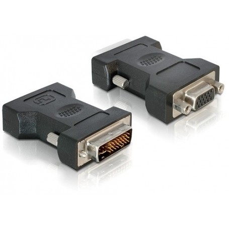 DeLOCK VGA 15pin F  DVI 24+5 M DVI-I 15pin VGA Nero (65016)