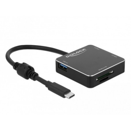 DeLOCK 64042 hub di interfaccia USB 3.2 Gen 1 (3.1 Gen 1) Type-A 5000 Mbit/s Nero (64042)