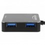 DeLOCK 64042 hub di interfaccia USB 3.2 Gen 1 (3.1 Gen 1) Type-A 5000 Mbit/s Nero (64042)