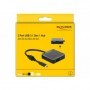 DeLOCK 64042 hub di interfaccia USB 3.2 Gen 1 (3.1 Gen 1) Type-A 5000 Mbit/s Nero (64042)