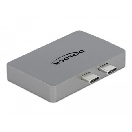 DeLOCK 64001 cavo e adattatore video 2 x USB Type-C 2 x DisplayPort Grigio (64001)