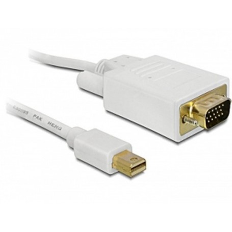 DeLOCK mini Displayport  VGA 15 pin male 1m mini Displayport 20pin VGA 15pin Bianco (82639)