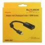 DeLOCK Adapter mini Displayport / HDMI 0,18 m mini Displayport 20-pin M HDMI 19-pin FM Nero (65099)