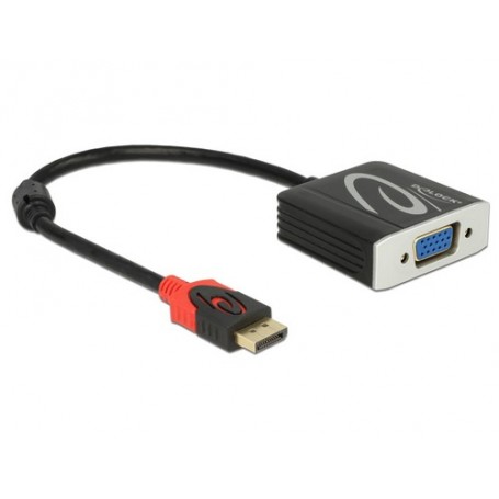 DeLOCK 62967 cavo e adattatore video 0,2 m DisplayPort VGA (D-Sub) Nero (62967)