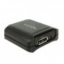 DeLOCK 11464 adattatore per inversione del genere dei cavi Displayport 20 pin, DC 5V Displayport 20 pin Nero (11464)