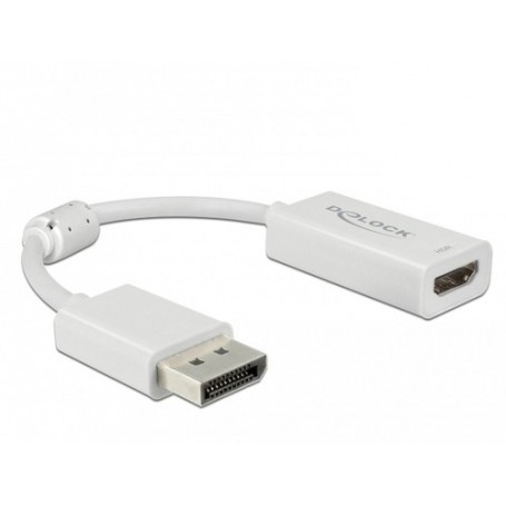 DeLOCK 63936 cavo e adattatore video 0,1 m DisplayPort HDMI Bianco (63936)