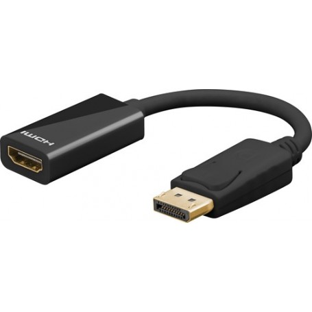 Goobay DisplayPort/HDMI 0,1 m Nero (67881)
