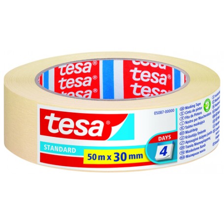 TESA Nastro in carta adesivo 30 mm x 50 m Beige 1 pz (05087-00000-02S)