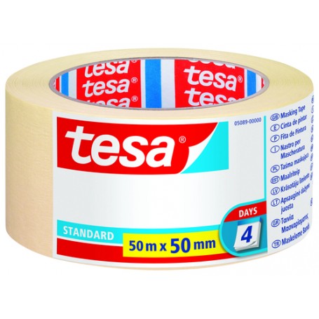 TESA Nastro in carta adesivo 50 mm x 50 m Beige 1 pz (05089-00000-02S)