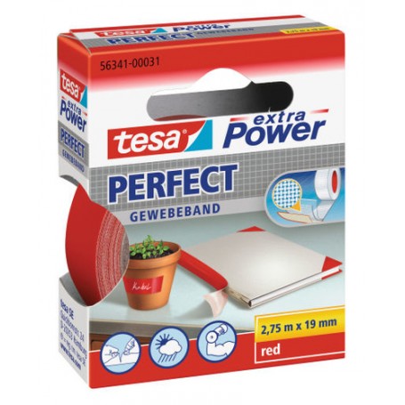 TESA Extra Power 19mmx2.75m 2,75 m Rosso 1 pz (56341-00031-03)