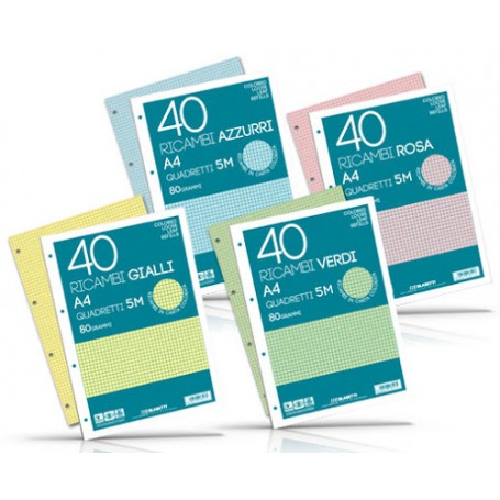 Blasetti 6813 ricambi per quaderni 150 x 210 mm (A5) 40 fogli (6813)