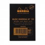 Rhodia Head stapled pad N°10 quaderno per scrivere 80 fogli Nero (106009C)