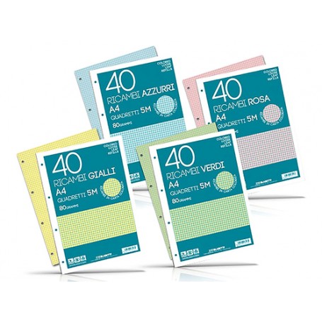 Blasetti 6510 ricambi per quaderni 210 x 297 mm (A4) 4040 fogli (6510C)