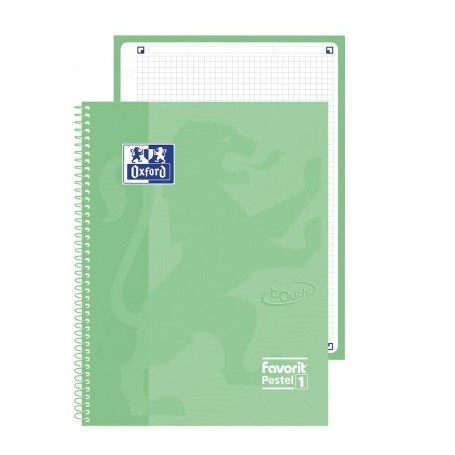 Oxford Favorit P@stel 1 quaderno per scrivere A4+ 160 fogli Verde (400115590)