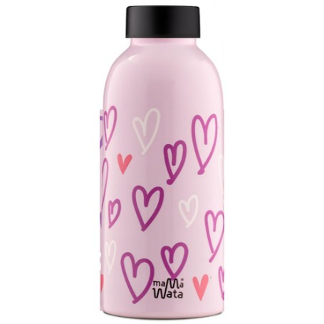 Mama Wata Insulated Uso quotidiano 470 ml Rosa, Bianco (369S)