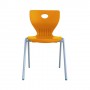 HELGI Sedia Ergonomica, 435 x 435 mm, Grigio/Arancio (H-YGD52-ORGR-3)