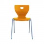 HELGI Sedia Ergonomica, 435 x 435 mm, Grigio/Arancio (H-YGD52-ORGR-3)