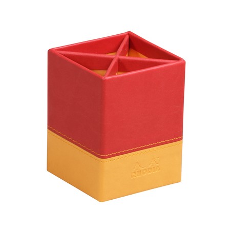 Rhodia 318913C portapenne Finta pelle Rosso, Giallo (318913C)