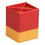Rhodia 318913C portapenne Finta pelle Rosso, Giallo (318913C)