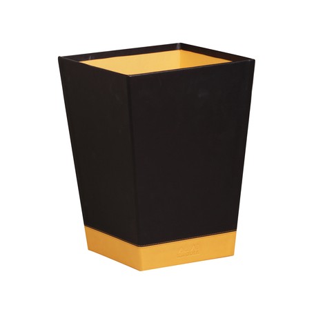 Rhodia Waste Bin Rettangolare Finta pelle Nero, Arancione (118826C)