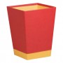 Rhodia 318923C cestino per rifiuti Rettangolare Finta pelle Rosso, Giallo (318923C)