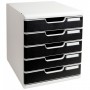 Exacompta 301014D vassoio da scrivania Polistirolo Nero, Grigio (301014D)