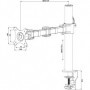 iiyama DS1001C-B1 supporto da tavolo per Tv a schermo piatto 76,2 cm (30") Morsa Nero (DS1001C-B1)