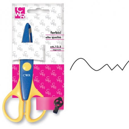 CWR FORBICI DECO CM.13 5 Forbici per attività manuali Taglio dritto Blu, Giallo (777/T3)