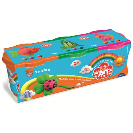 FILA Didò Tris 3 x 220 g Verde/Arancio/Magenta (390461)