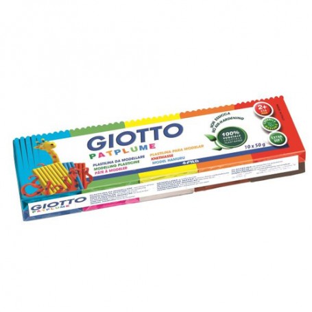 Giotto Patplume Argilla da modellazione 50 g Multicolore 10 pz (513300)
