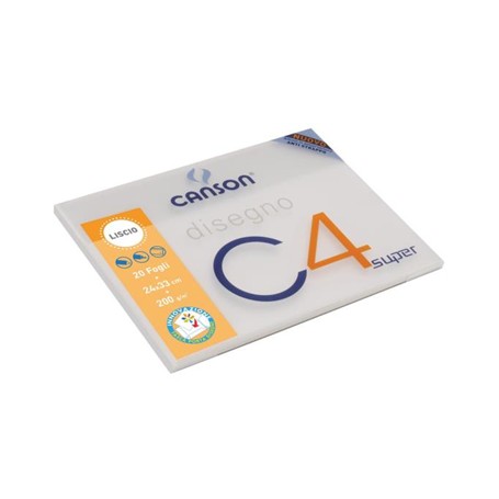Canson C4 SUPER Blocco di carta da disegno 20 fogli (400048297)