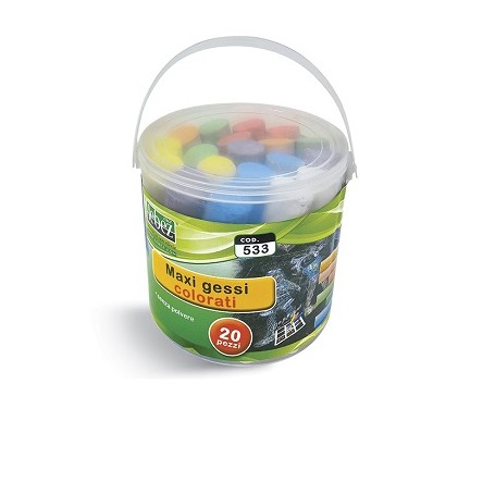 Lebez 533 gesso per lavagna Multicolore 20 pz (533)
