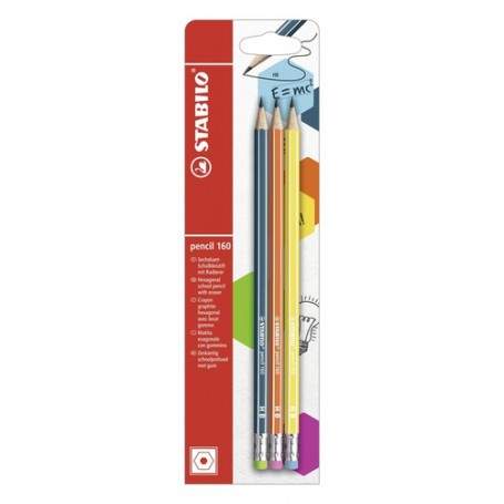 STABILO Pencil 160 HB 3 pz (B-50498-10)