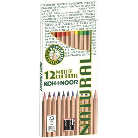 Koh-I-Noor Natural pastello colorato 12 pz (DHF2136P)