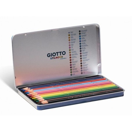 FILA Scatola Metallo 12 Pastelli Giotto Stilnovo Acquarellabili (256200)