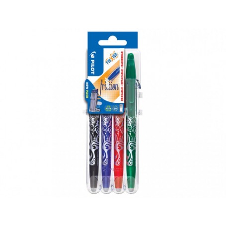 Pilot FriXion Ball Nero, Blu, Verde, Rosso 4 pz (006821)