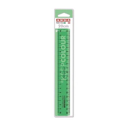 ARDA KCP20P righello Righello da scrivania 200 mm Plastica Verde 1 pz (KCP20P)