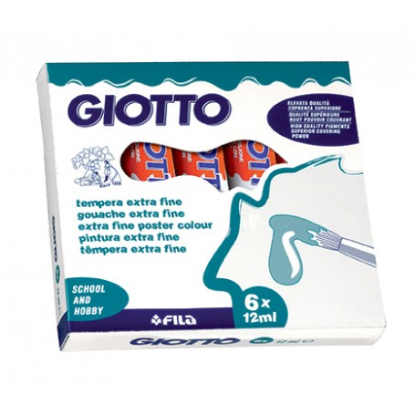 Giotto 352007 colore a tempera 12 ml Tubo Rosso (352007)